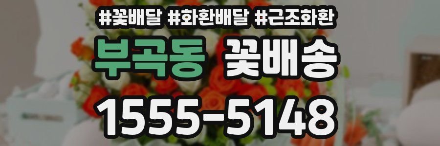 부곡동 꽃배송