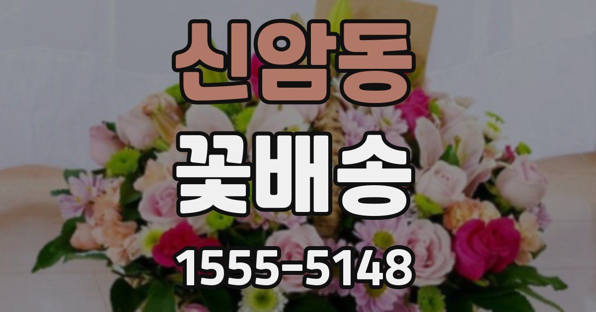 신암동 꽃배송
