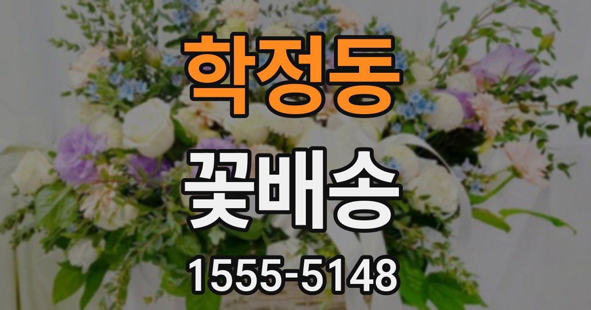 학정동 꽃배송