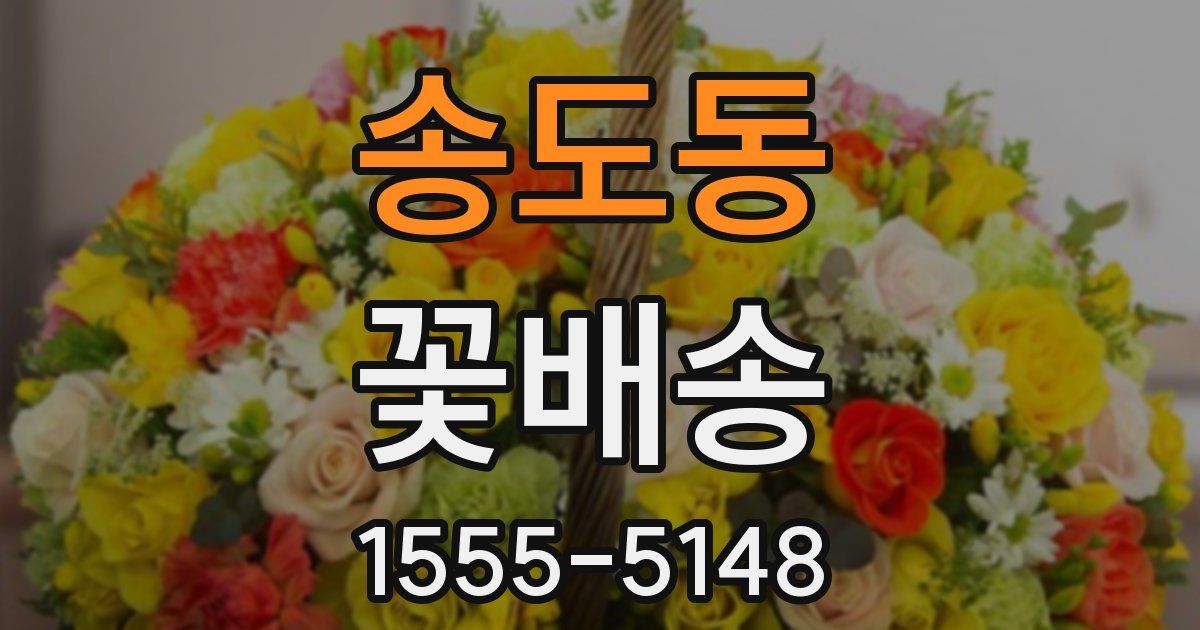 송도동 꽃배송