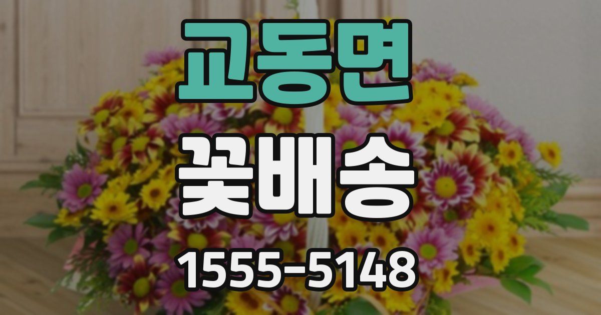 교동면 꽃배송