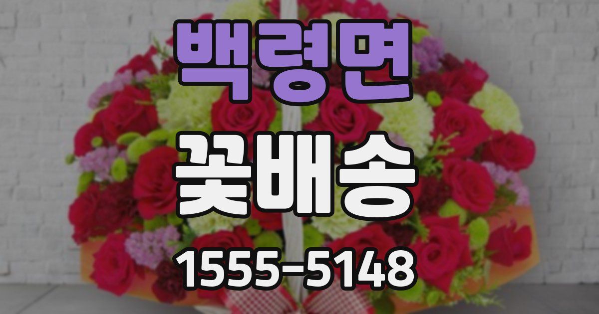 백령면 꽃배송
