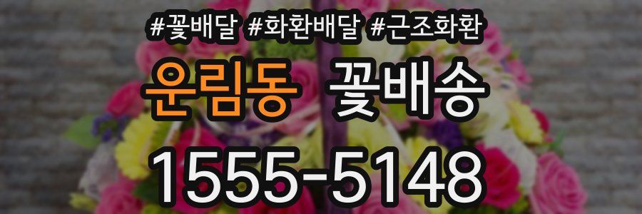 운림동 꽃배송