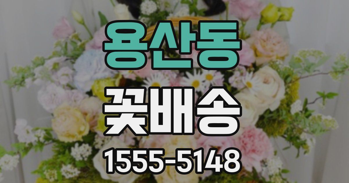 용산동 꽃배송