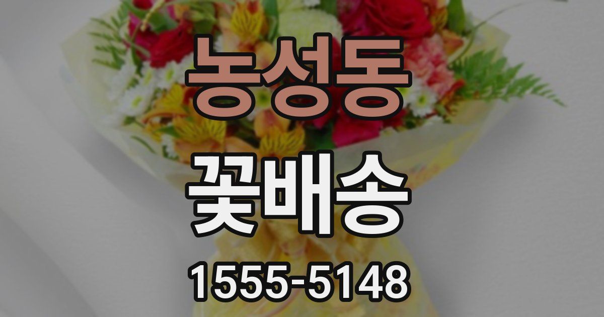 농성동 꽃배송