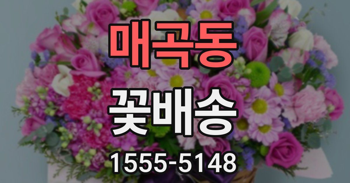 매곡동 꽃배송