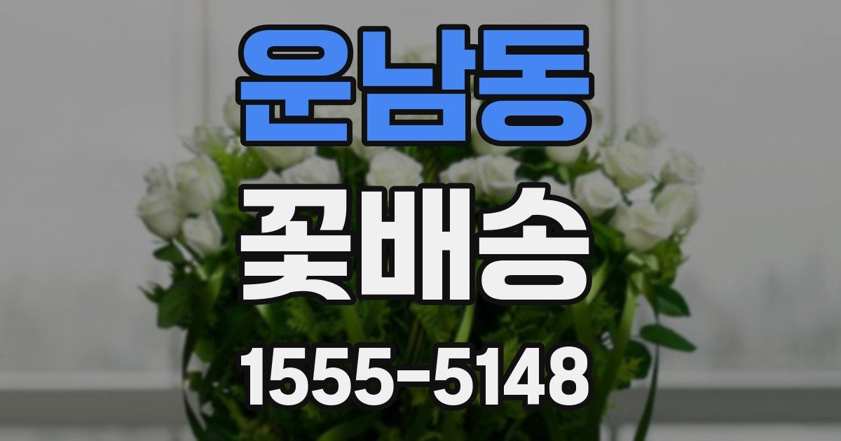 운남동 꽃배송