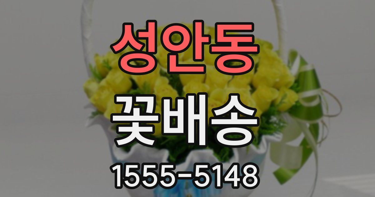 성안동 꽃배송