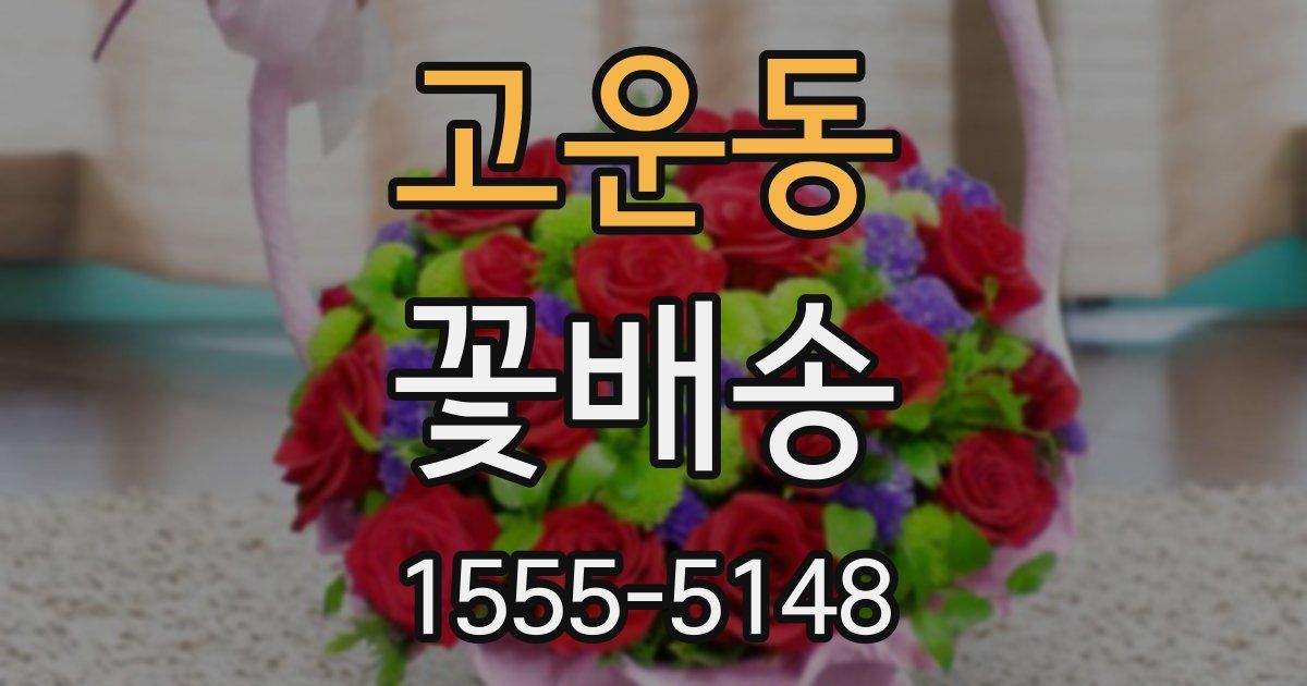 고운동 꽃배송