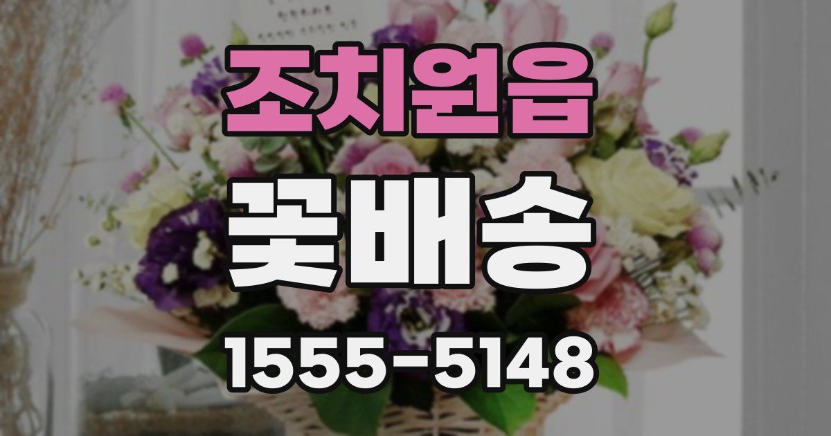 조치원읍 꽃배송