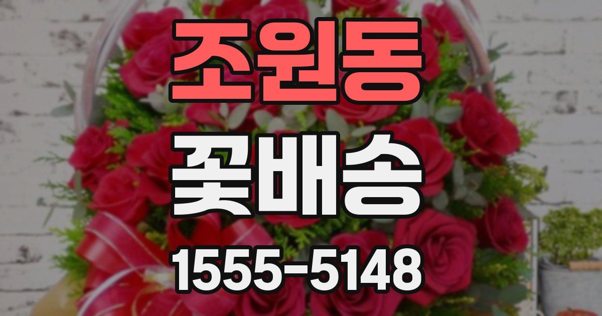 조원동 꽃배송