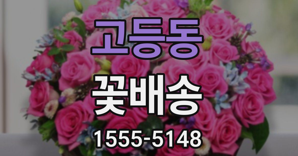 고등동 꽃배송