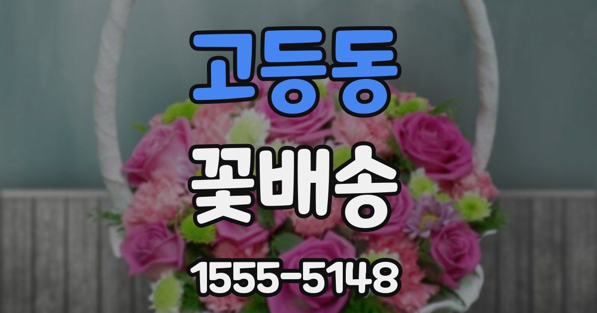 고등동 꽃배송