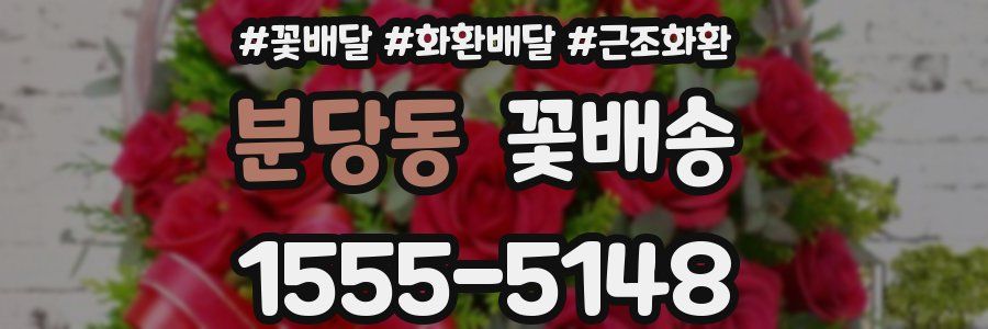 분당동 꽃배송