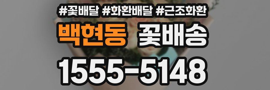 백현동 꽃배송