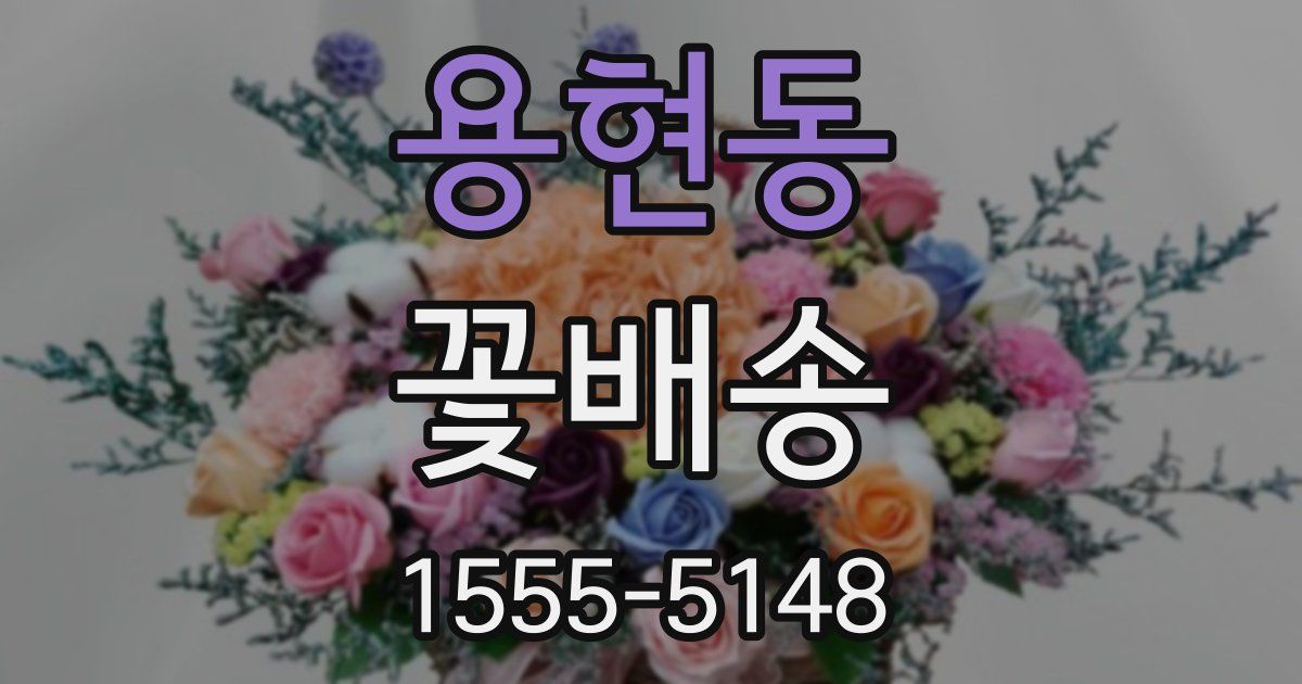 용현동 꽃배송