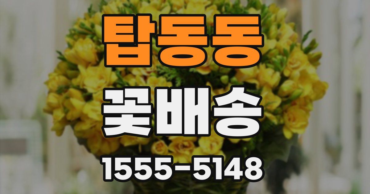 탑동동 꽃배송