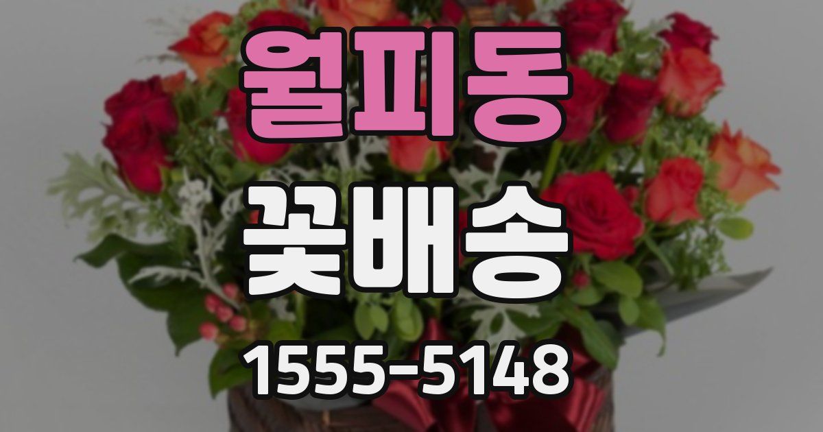 월피동 꽃배송