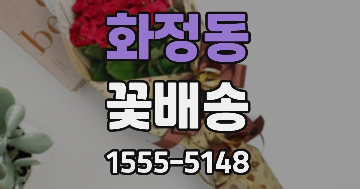 화정동 꽃배송