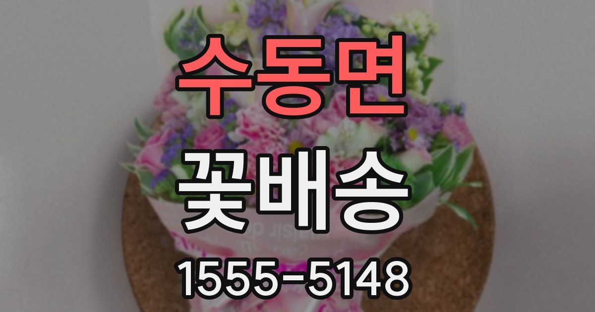 수동면 꽃배송