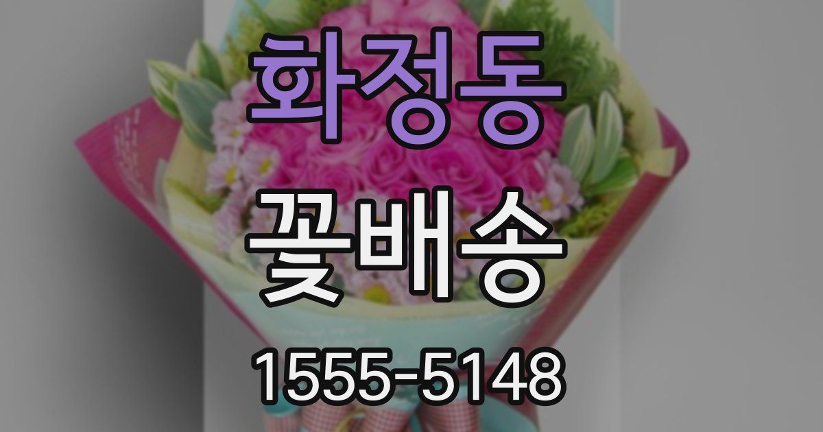 화정동 꽃배송