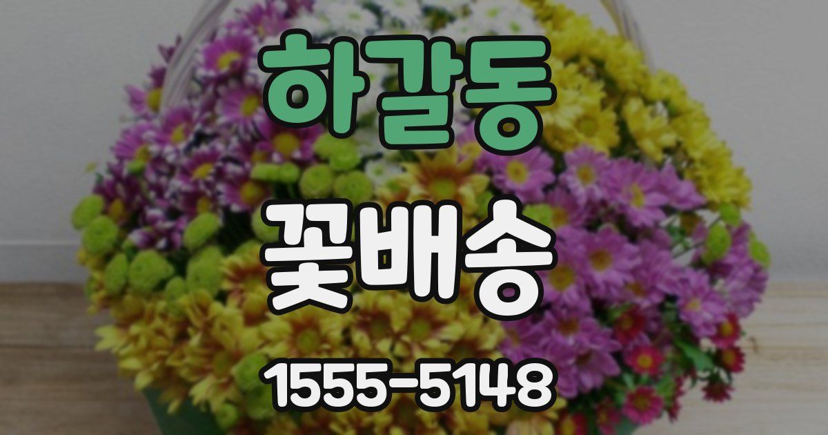 하갈동 꽃배송
