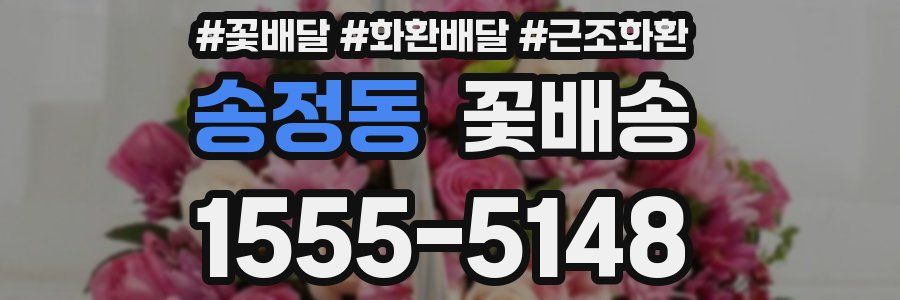 송정동 꽃배송