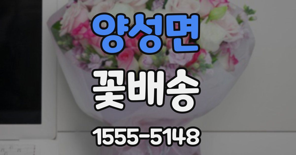 양성면 꽃배송