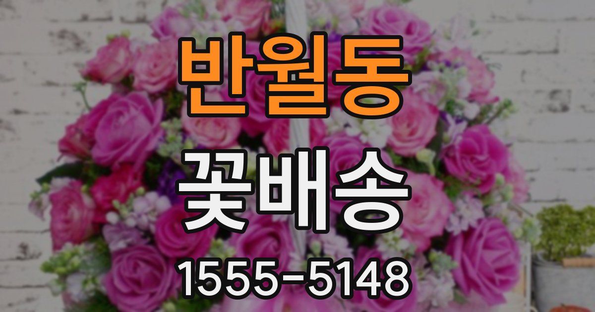 반월동 꽃배송