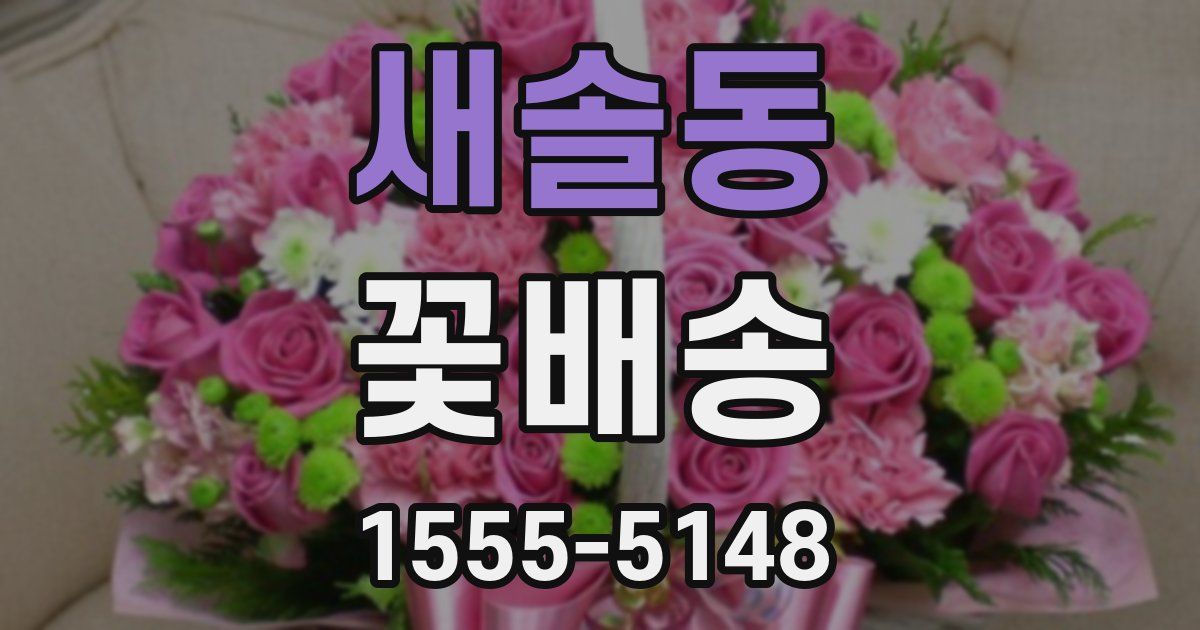 새솔동 꽃배송