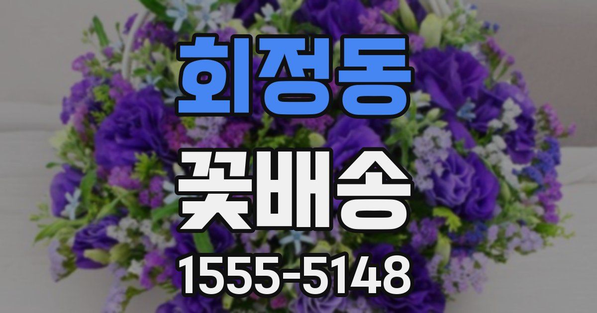 회정동 꽃배송