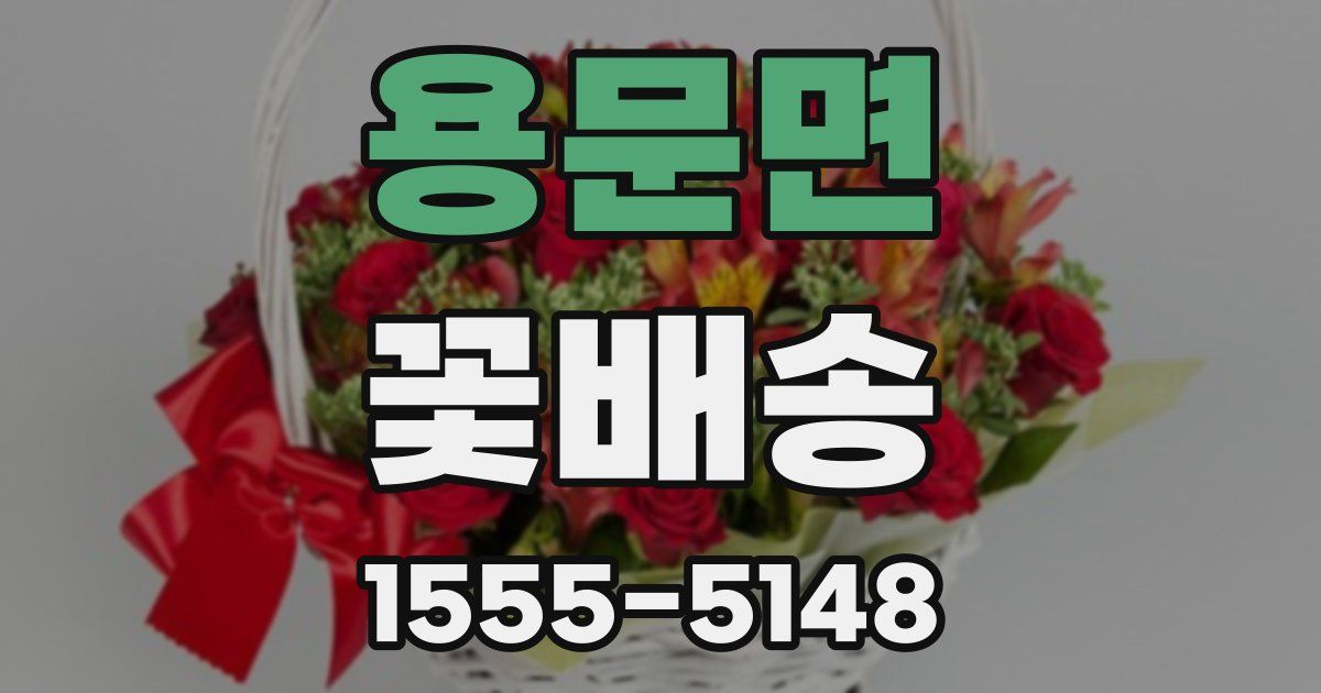 용문면 꽃배송