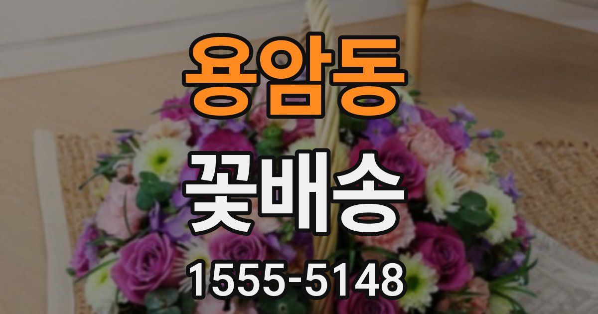 용암동 꽃배송