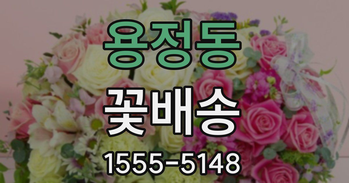 용정동 꽃배송