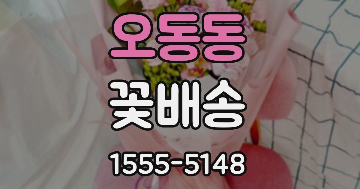 오동동 꽃배송