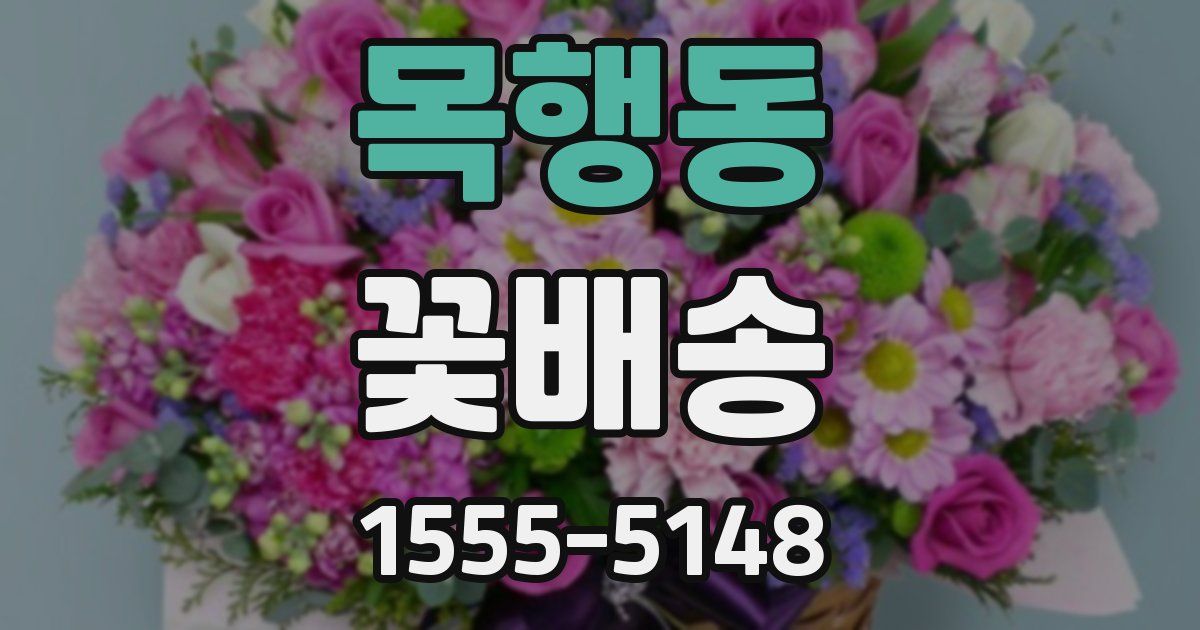 목행동 꽃배송