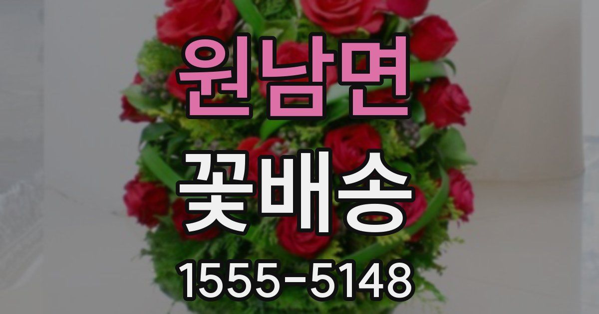 원남면 꽃배송