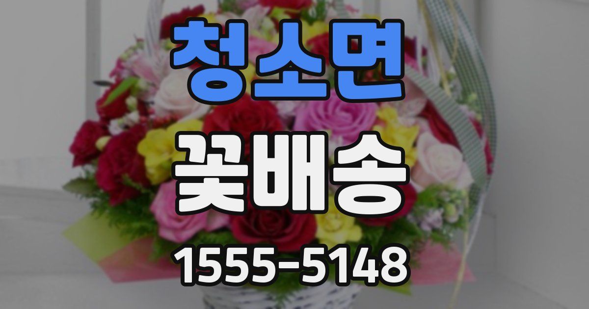 청소면 꽃배송