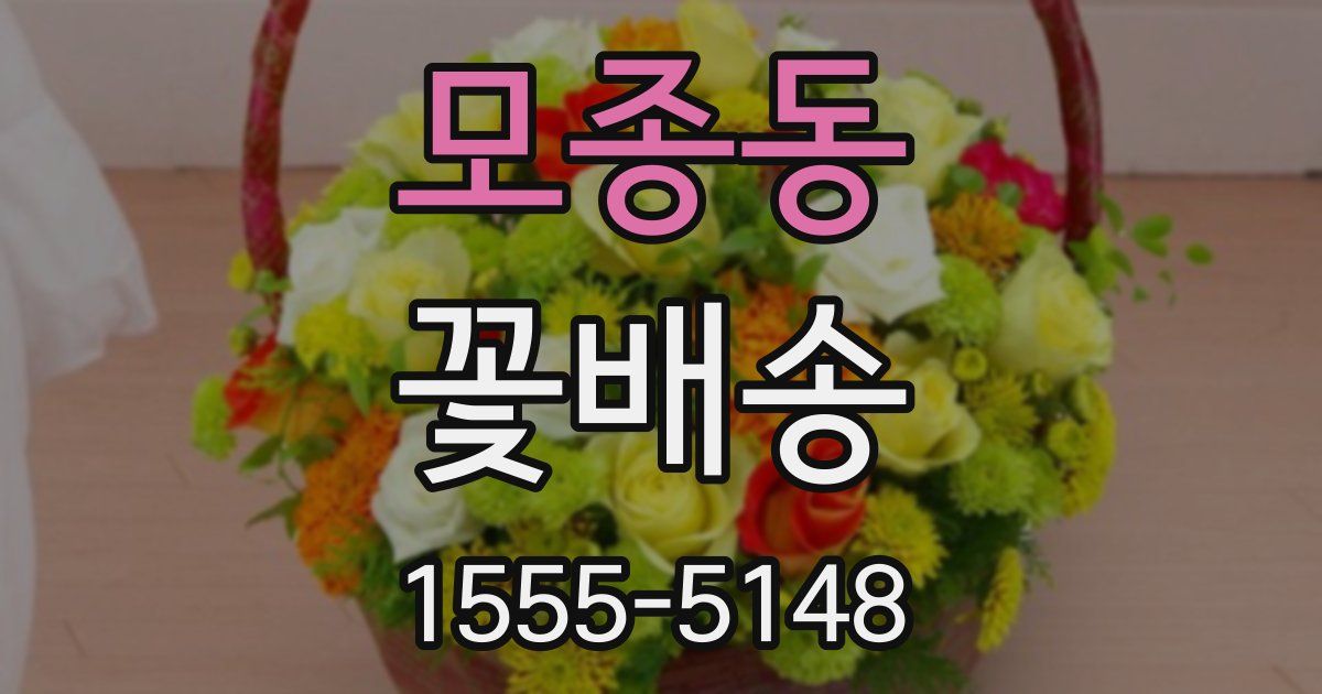 모종동 꽃배송