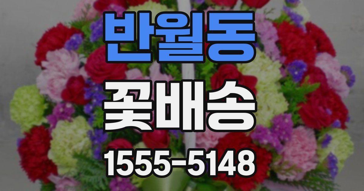 반월동 꽃배송