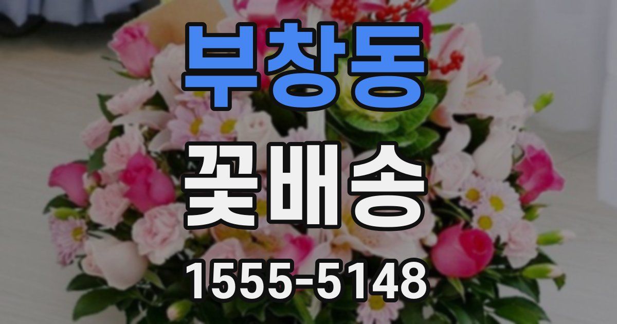 부창동 꽃배송