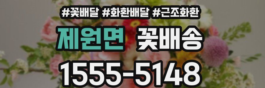 제원면 꽃배송