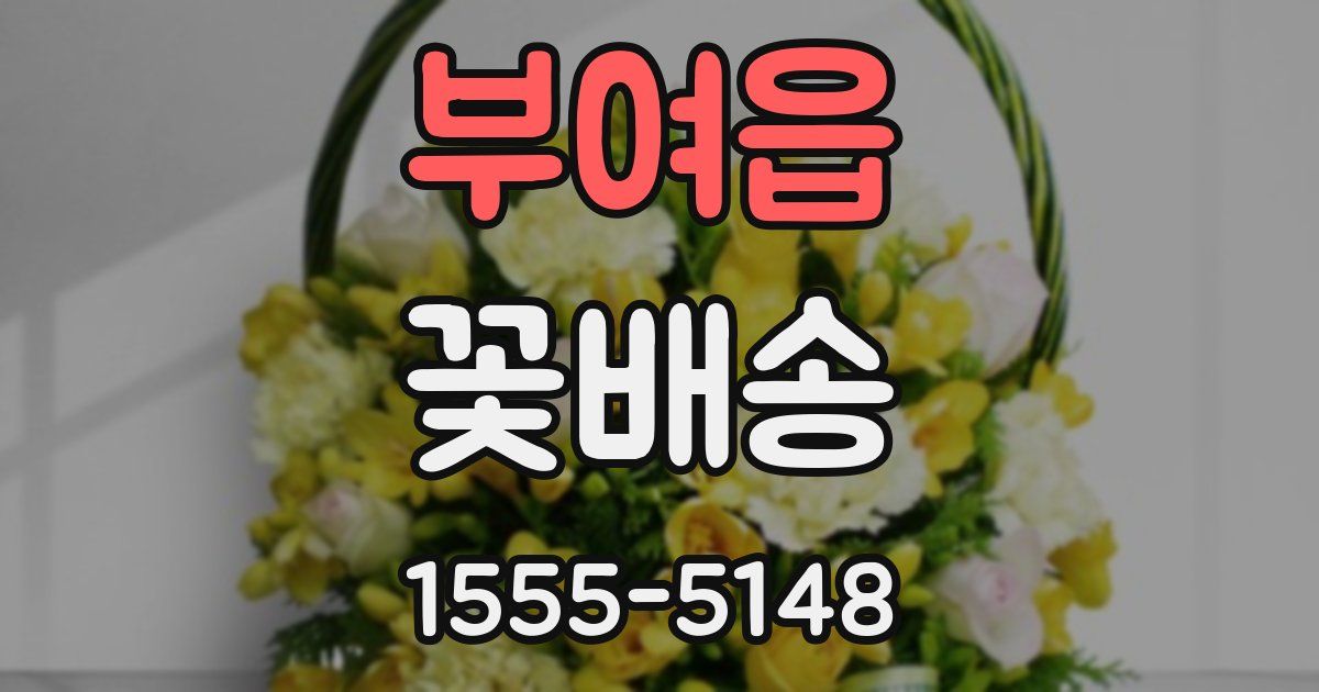 부여읍 꽃배송