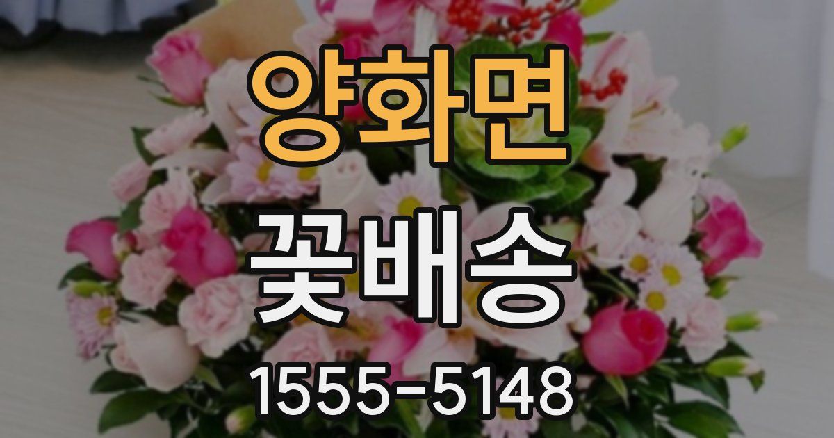 양화면 꽃배송