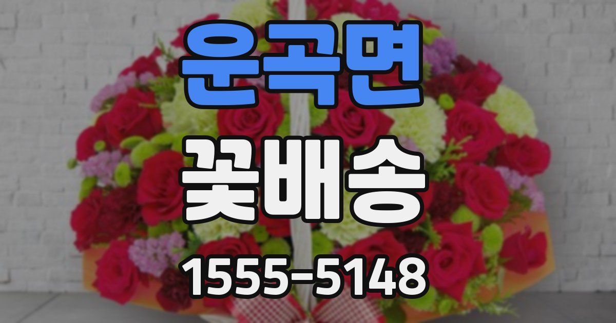 운곡면 꽃배송