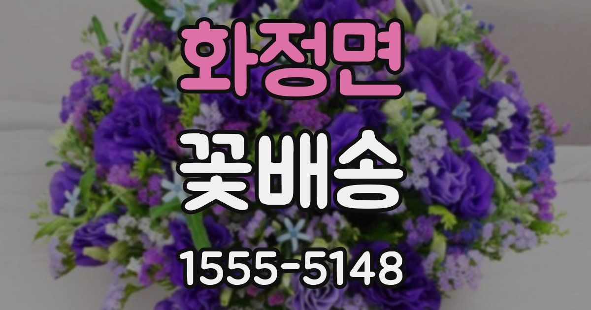 화정면 꽃배송