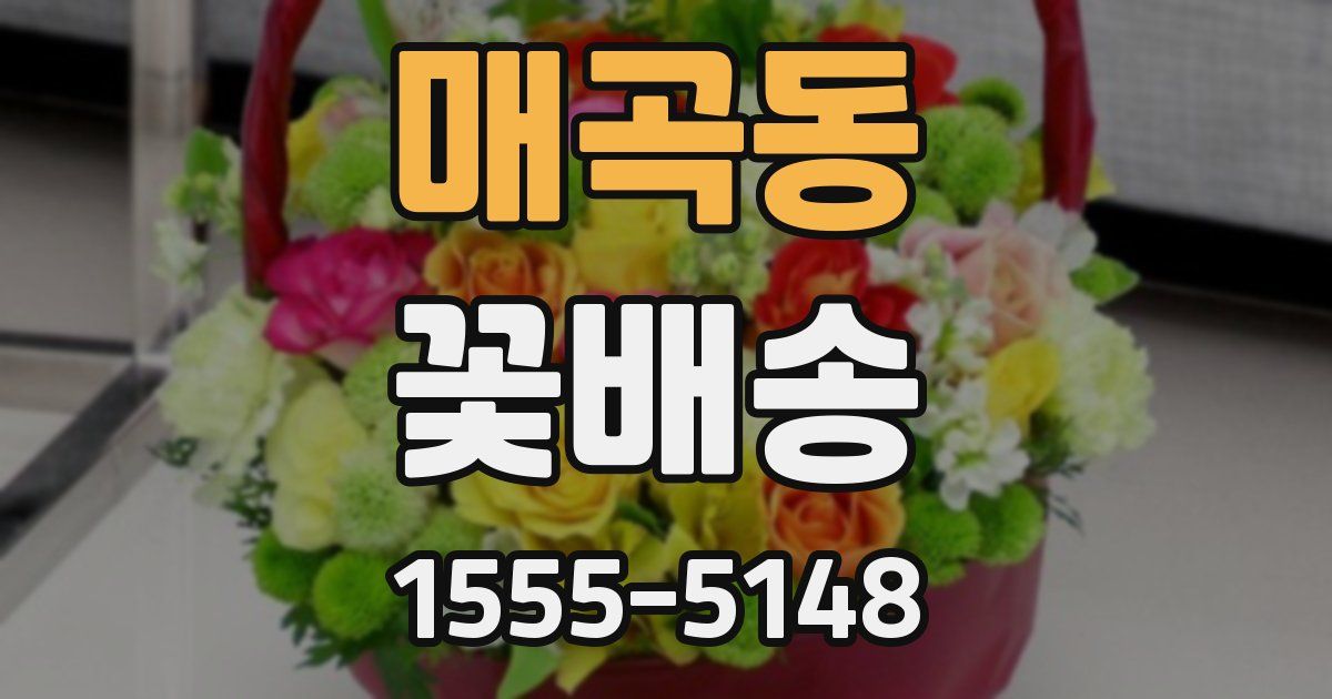 매곡동 꽃배송