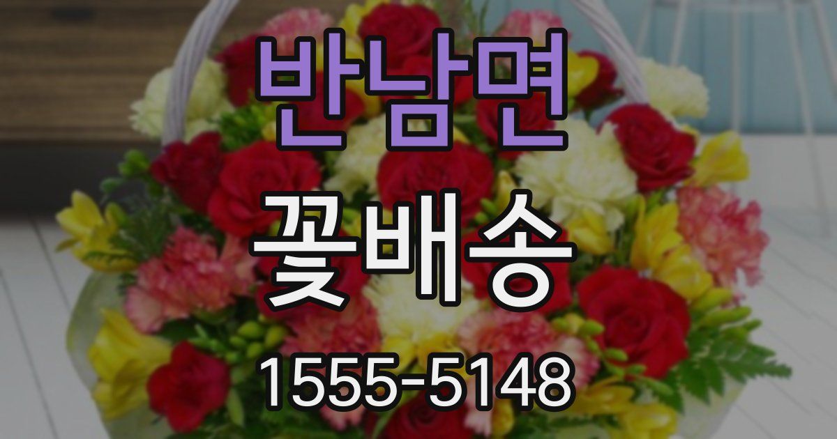 반남면 꽃배송