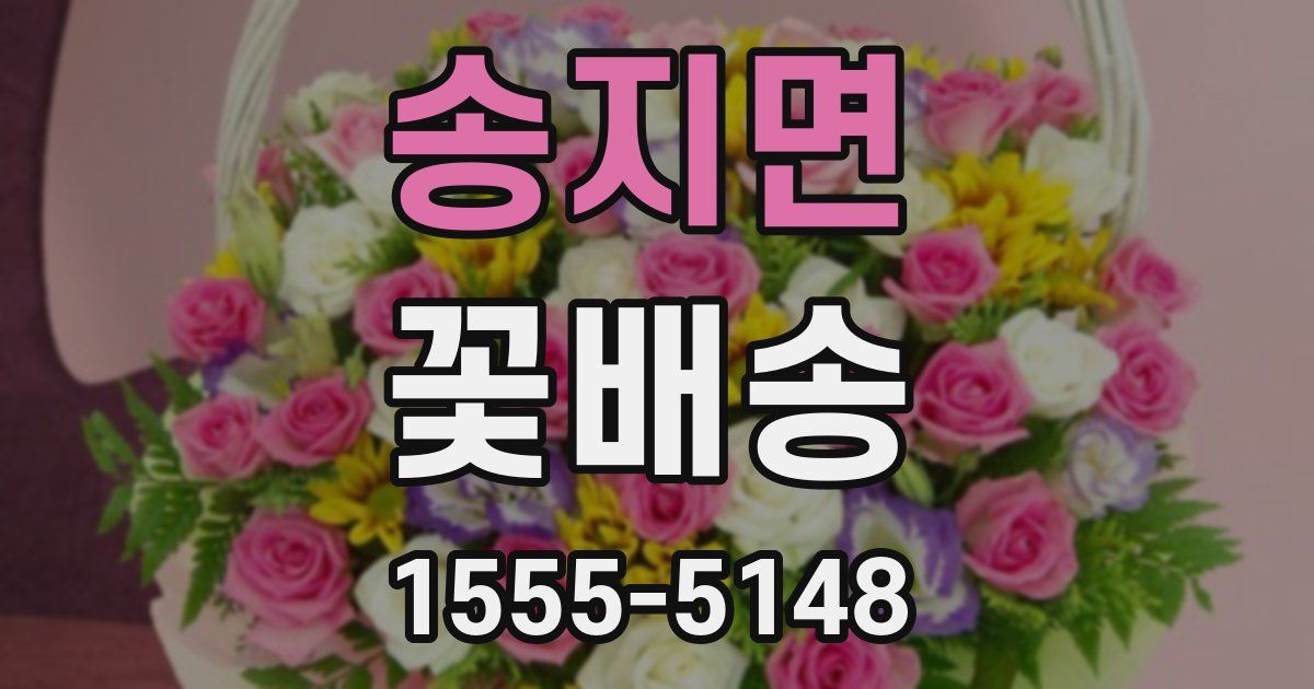 송지면 꽃배송