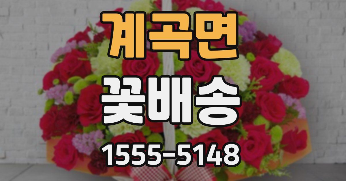계곡면 꽃배송